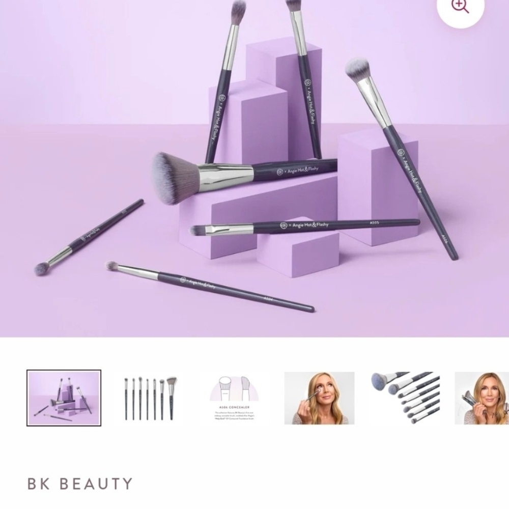 Angie Makeup Beauty Brush Set - Black and Silver - Picture 4 of 5